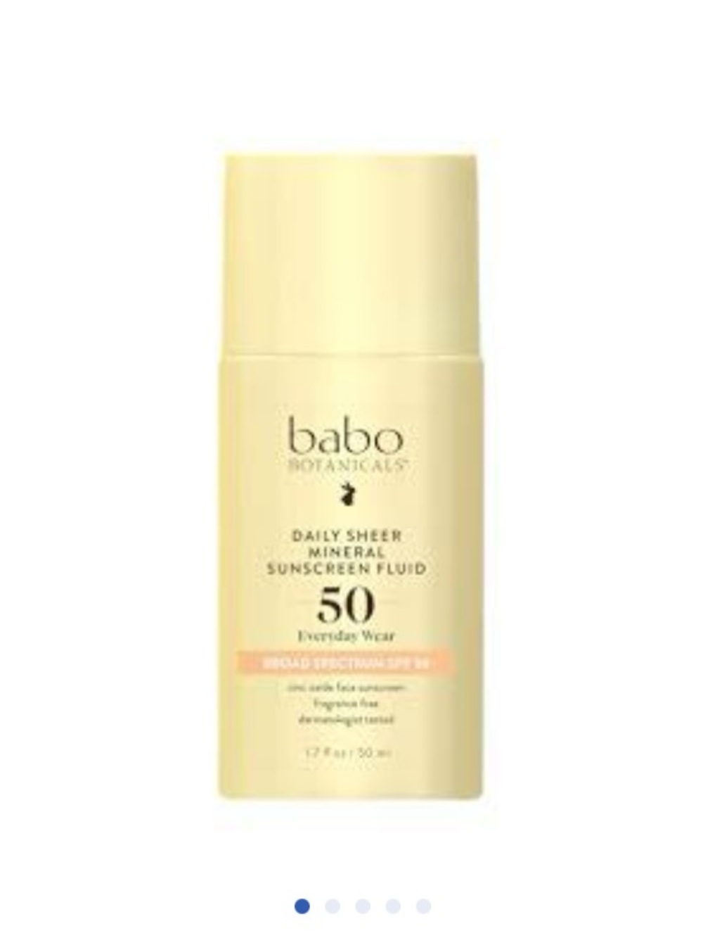 Babo Botanicals Daily Babo Botanicals Daily Sheer Mineral Sunscreen Fluid SPF 50